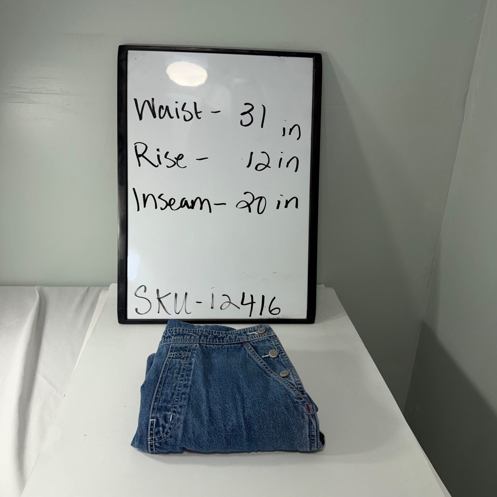 GAP Factory Store Vintage Y2K Denim Overalls Medium Wash Blue Cotton Small