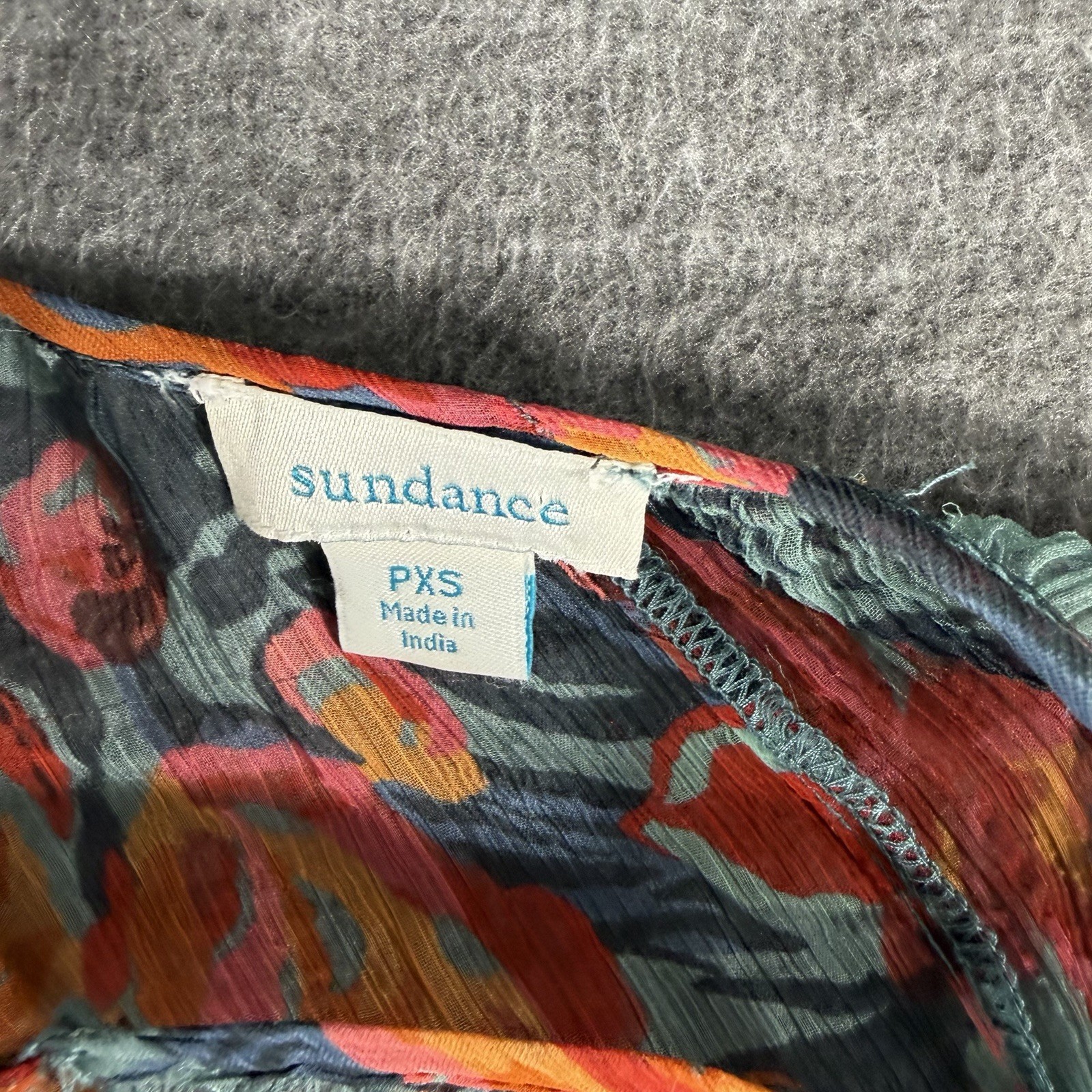 Sundance Women’s Chiffon Sheer Garden Floral With Slip Dress SZ XS Boho Peasant
