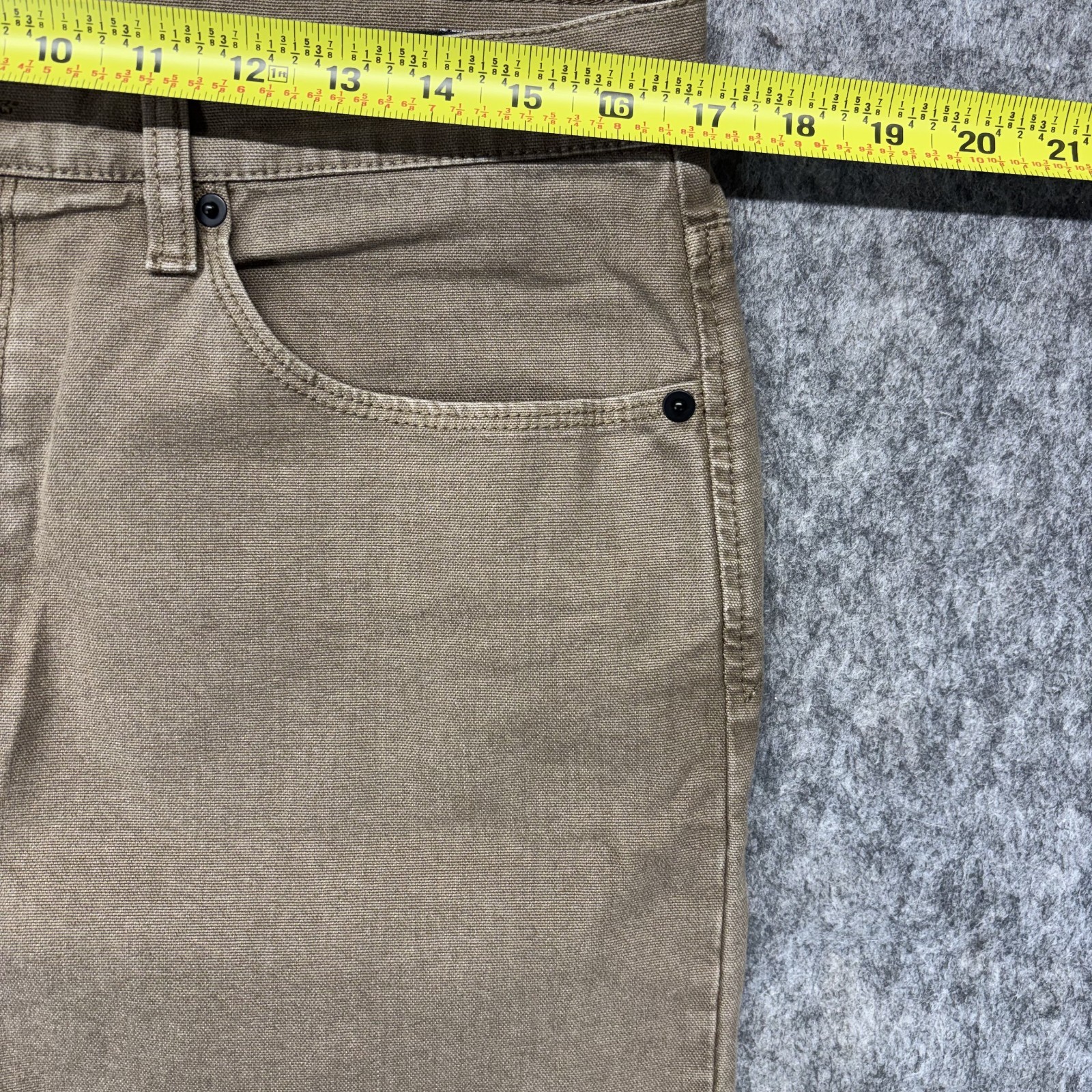 Proof Rover Pants Straight Men’s 33×30 (33×29) Tan Brown Huckberry P-530009