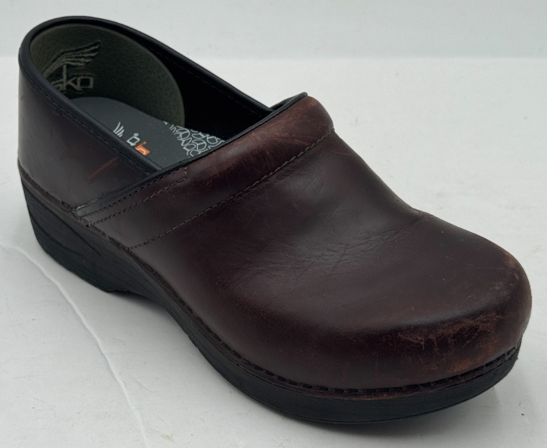 Dansko XP 2.0 Women’s Clog 8.5-9 Brown Leather Round Toe Casual Slip On Shoes