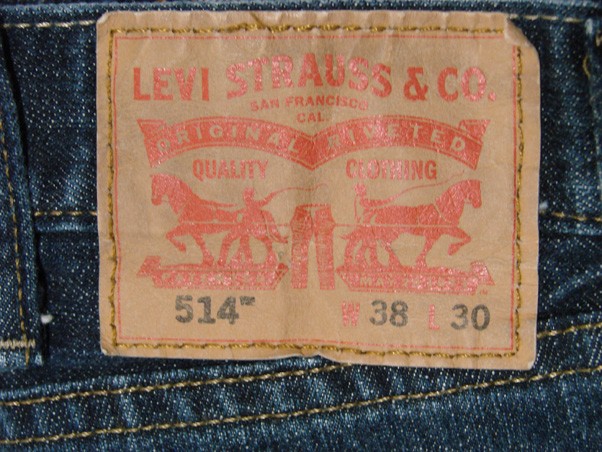 TD15439 2013 **LEVI’S** 514 STRAIGHT LEG JEANS 38×30 (msr 38″x30″) DARK BLUE
