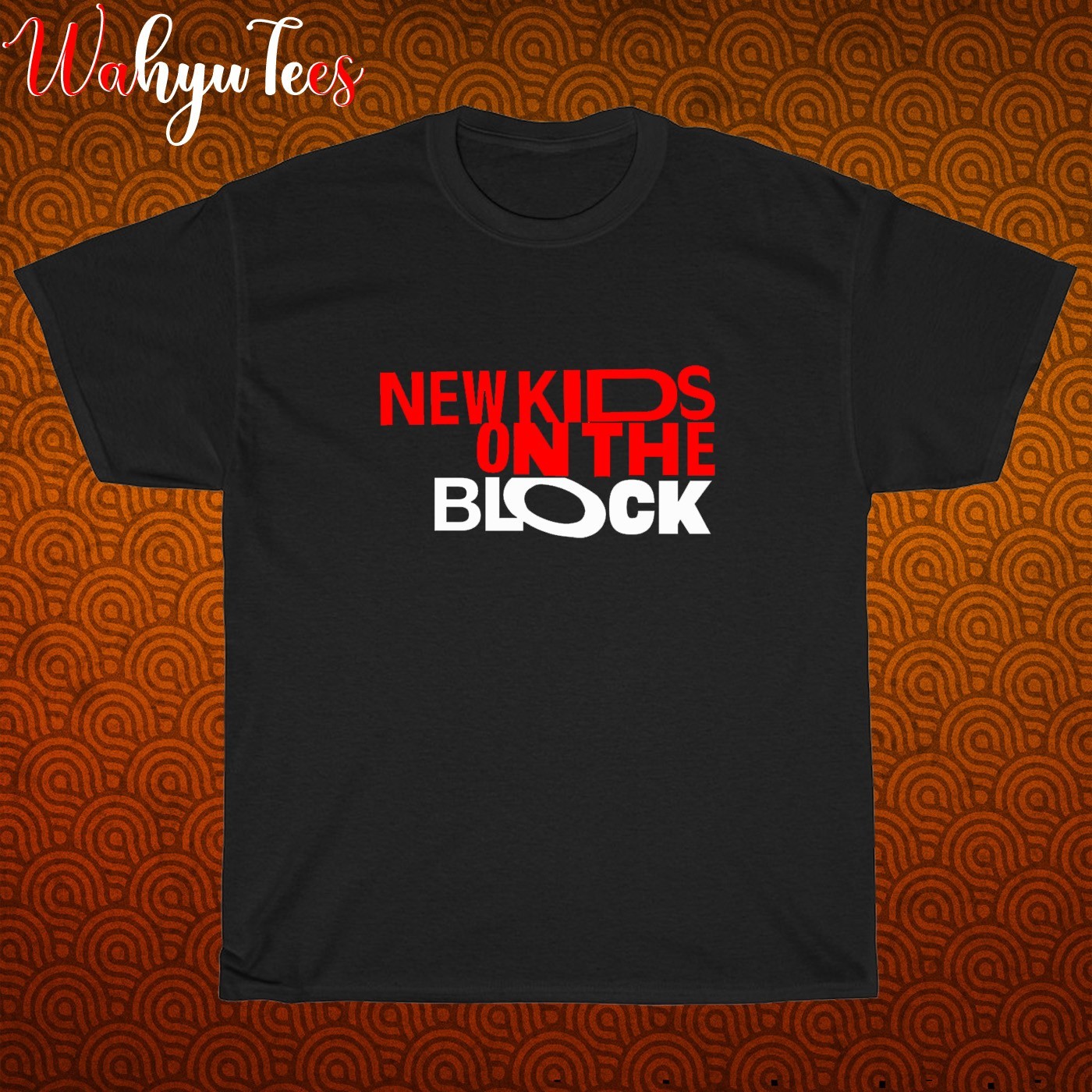 New Kids On The Block Logo Men’s Black/Grey/White/Navy T-Shirt Shipped from USA