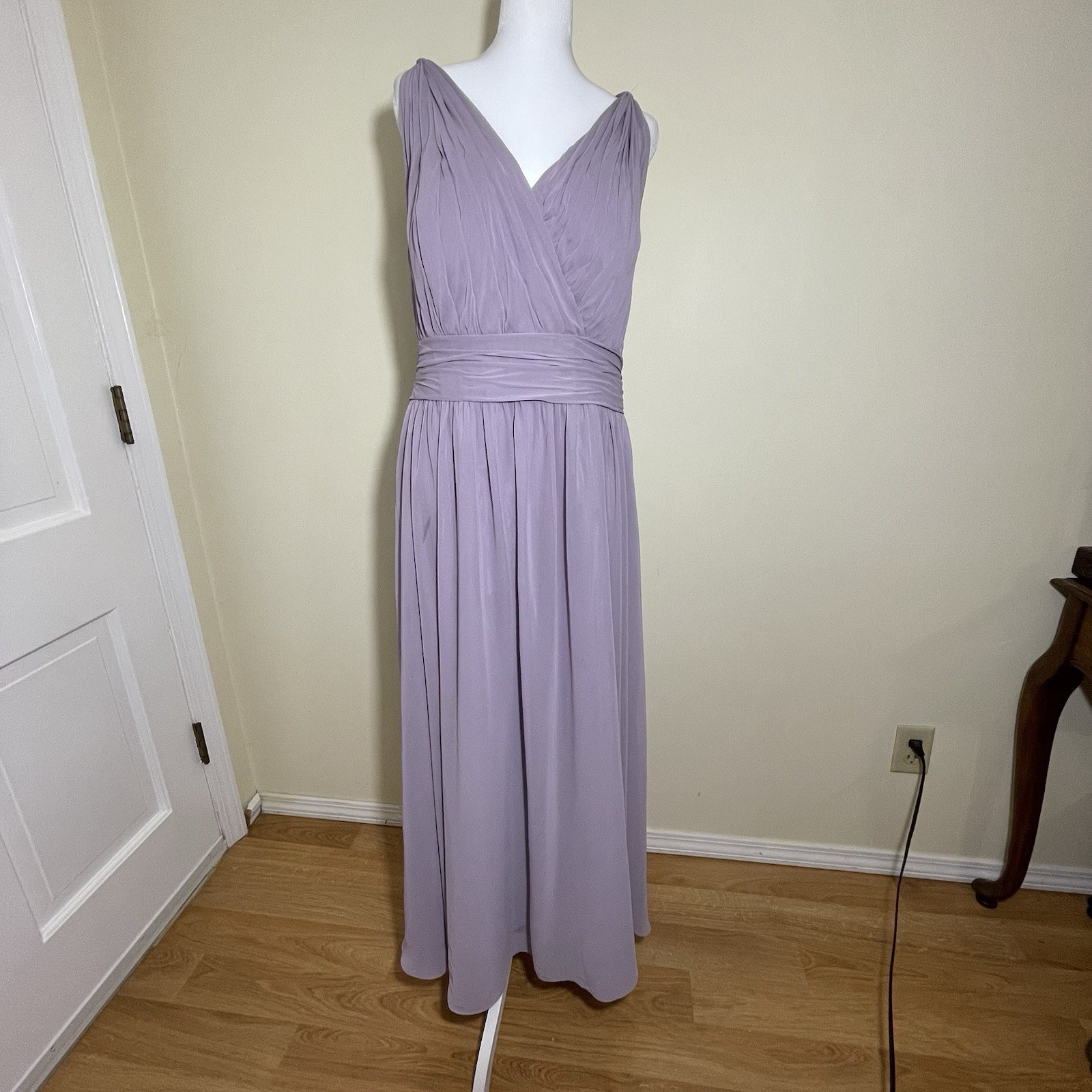 Mori Lee by Madeline Garner Dress 22 Maxi Gown Lavender Fairy Bridesmaids Prom