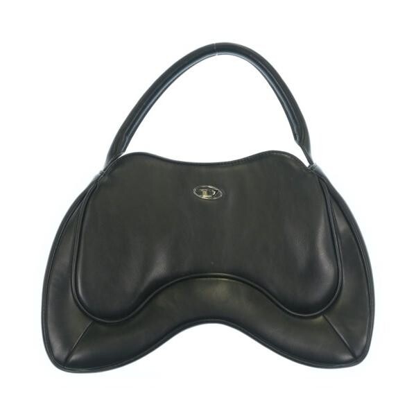 DIESEL Men’s Black Leather Handbag Top Handle Zip Inner Pocket Casual 12.6in