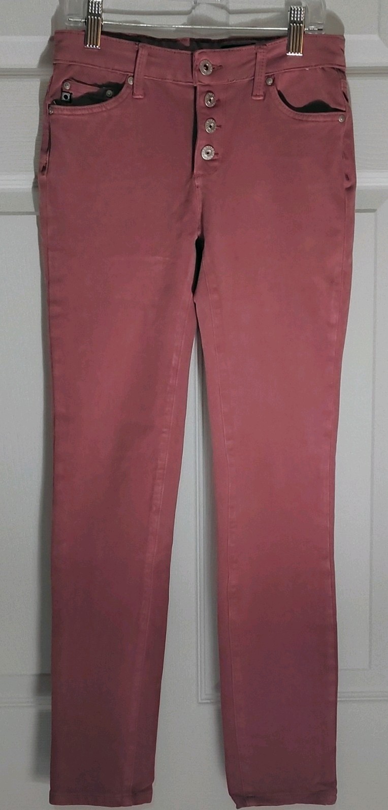 AG Adriano Goldschmied Kids The Adora Girls 12 Slim Ankle Skinny Pink Jeans