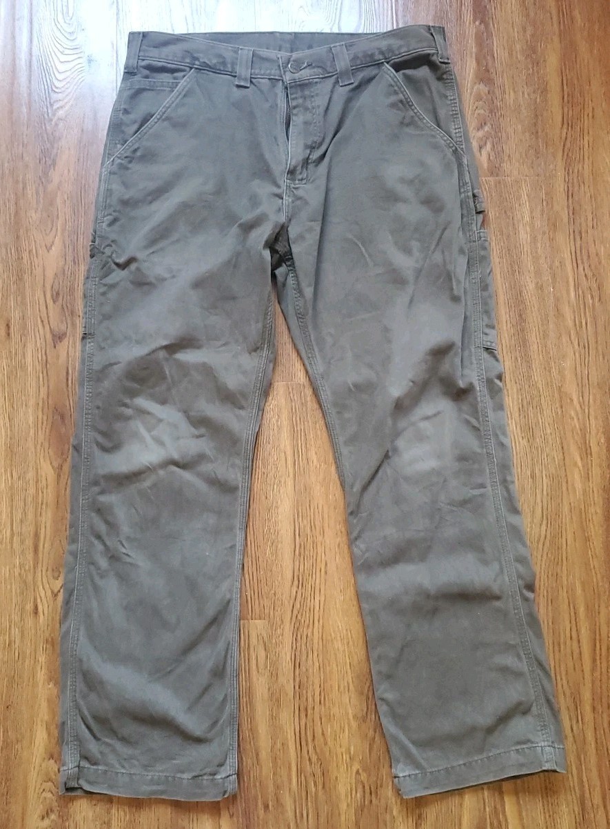 Carhartt B324 DFE Relaxed Fit Utility Work Pants Mens 34×30 Dark Olive