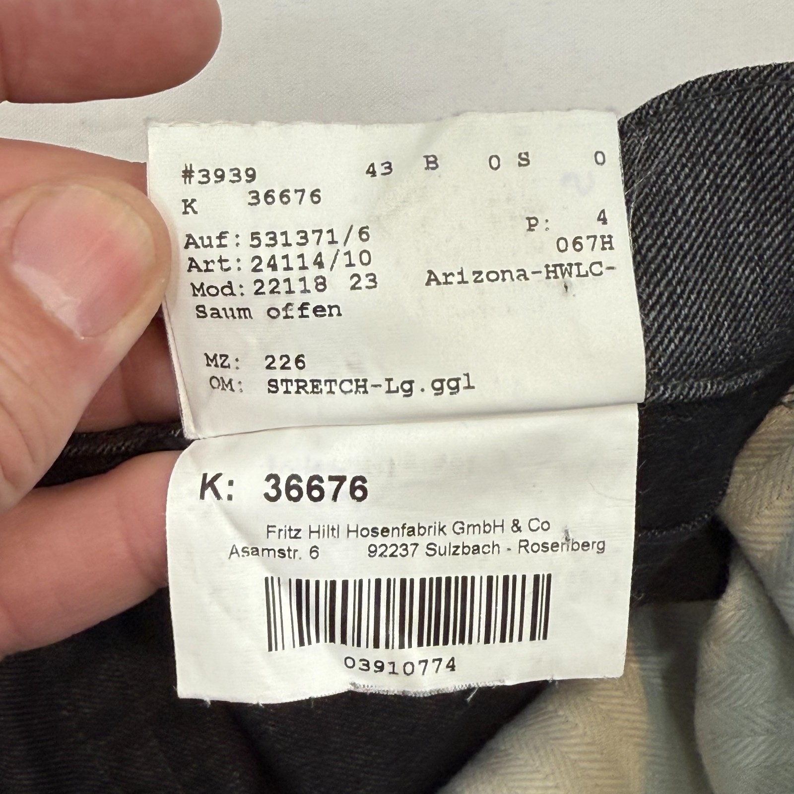 Hiltl The Ultimate Trouser 5 Pocket Wool Pants Mens 38×32 Gray Straight Leg