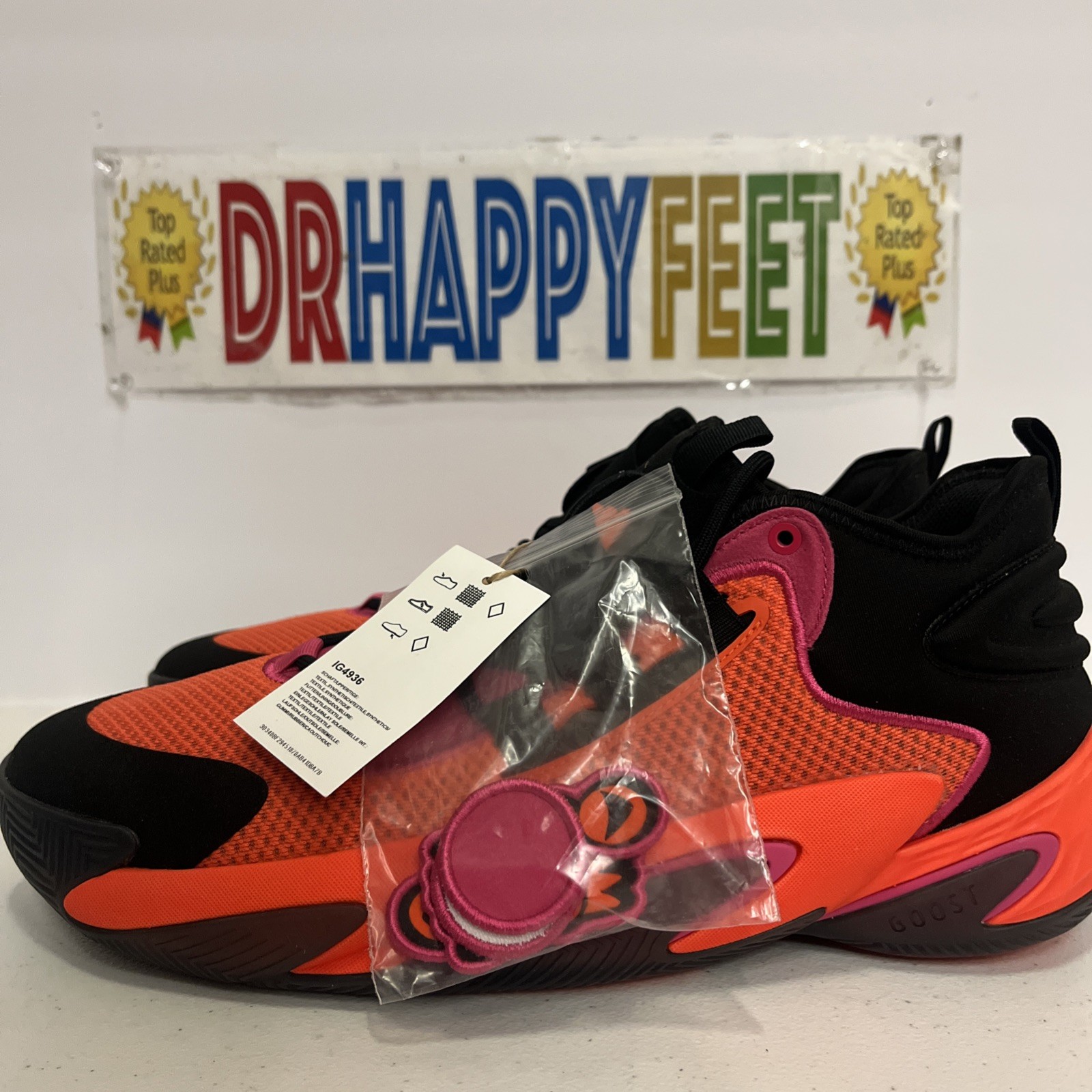 Adidas BYW Select Men’s Basketball Shoe Core Black/Impact Orange IG4936 New