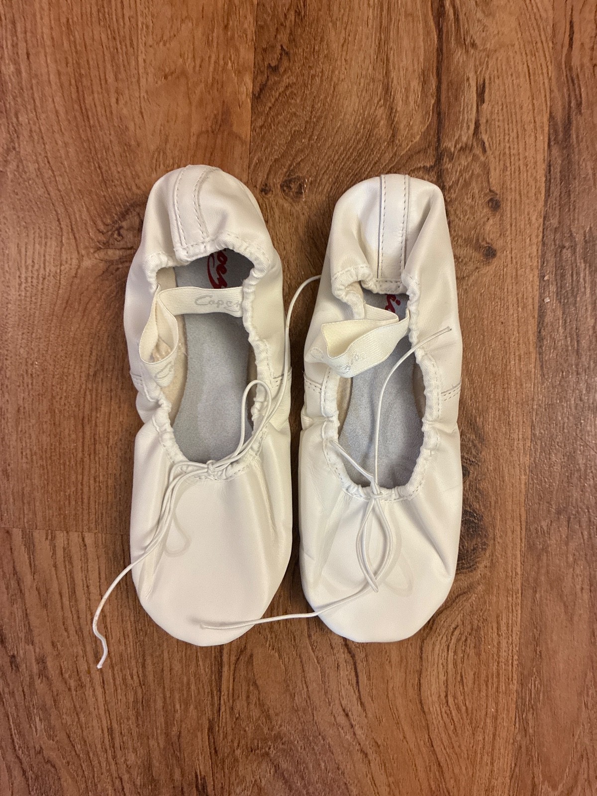 Capezio Teknik Ballet Slippers Full Sole Leather Style 200 White Adult Sizes