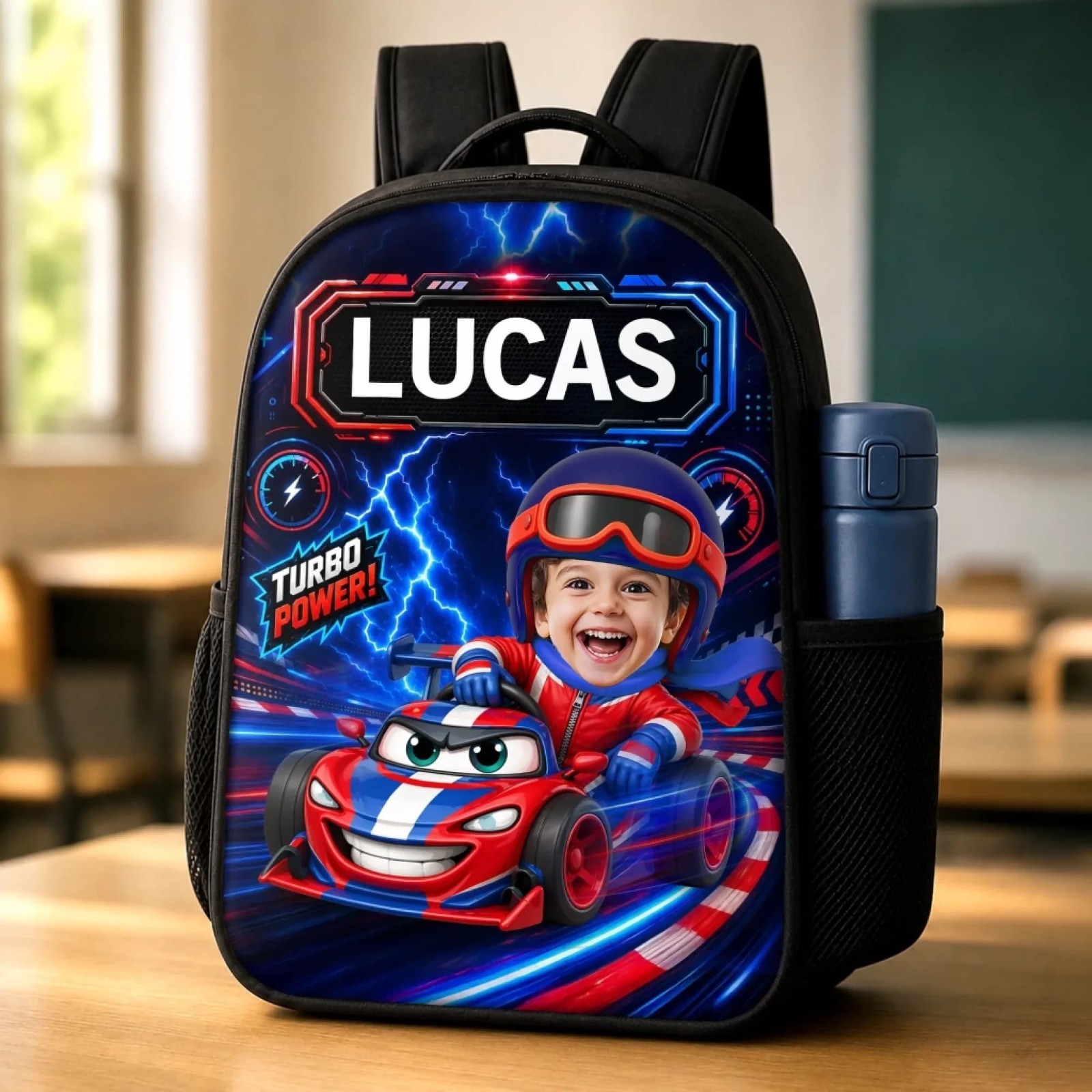 Personalized Kids Backpack, Custom Photo School Bag, Back to School Gift