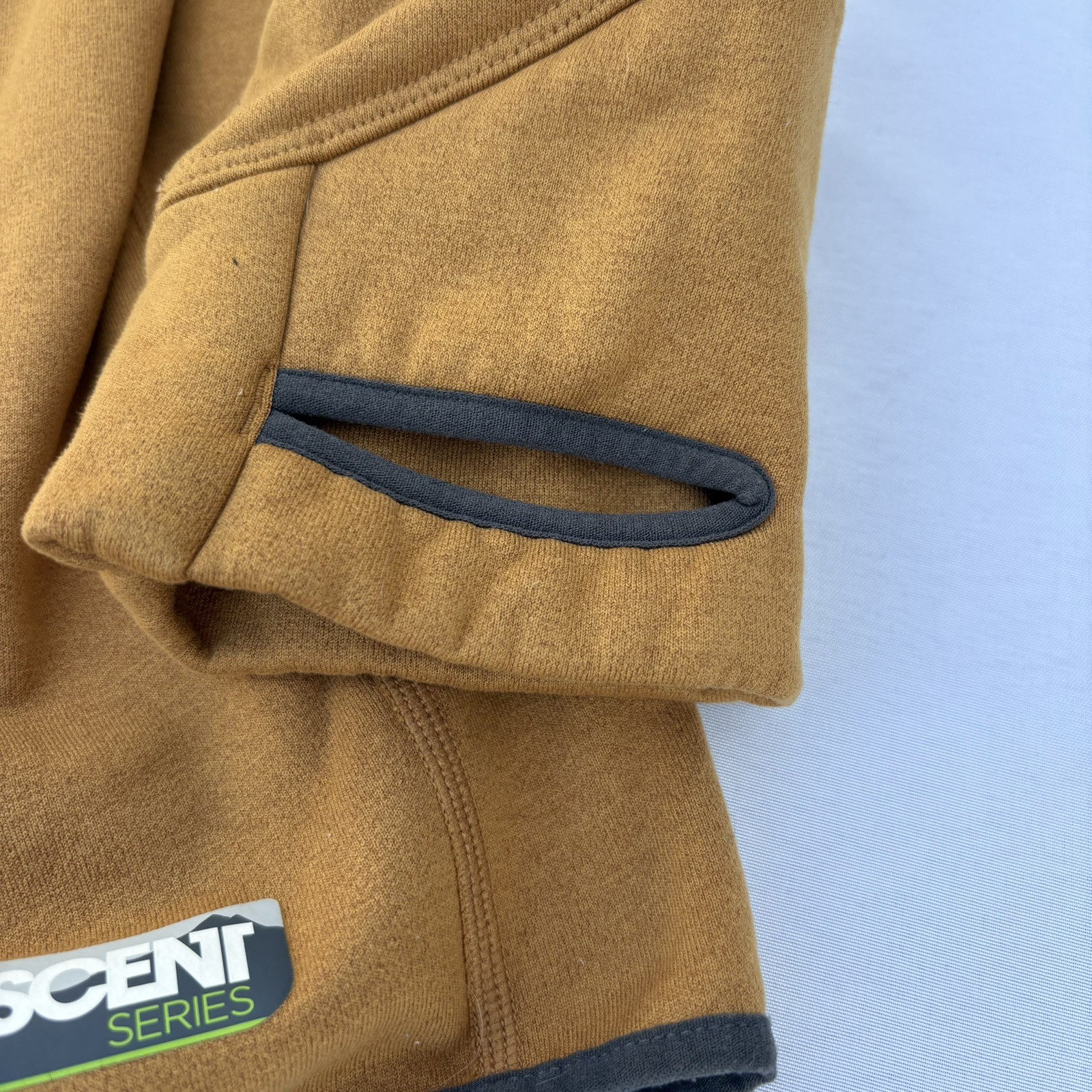 Eastern Mountain Sports Ascent Series yellow Polartec Stretch Hoodie Size XL