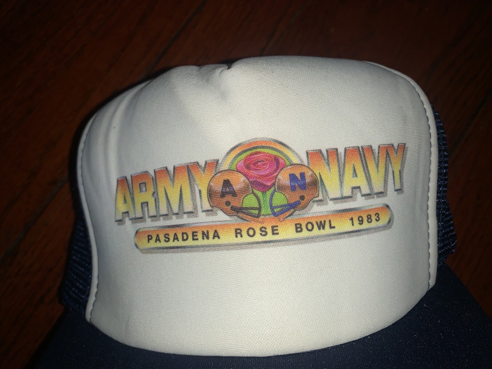 Vintage 1983 Pasadena Rose Bowl ARMY vs NAVY Mesh 80s Trucker Hat