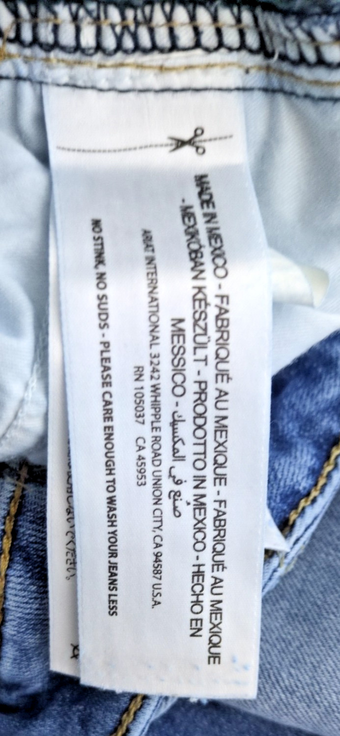Ariat Womens Jeans 27R Blue High Rise Straight Medium Wash Western Italian Denim