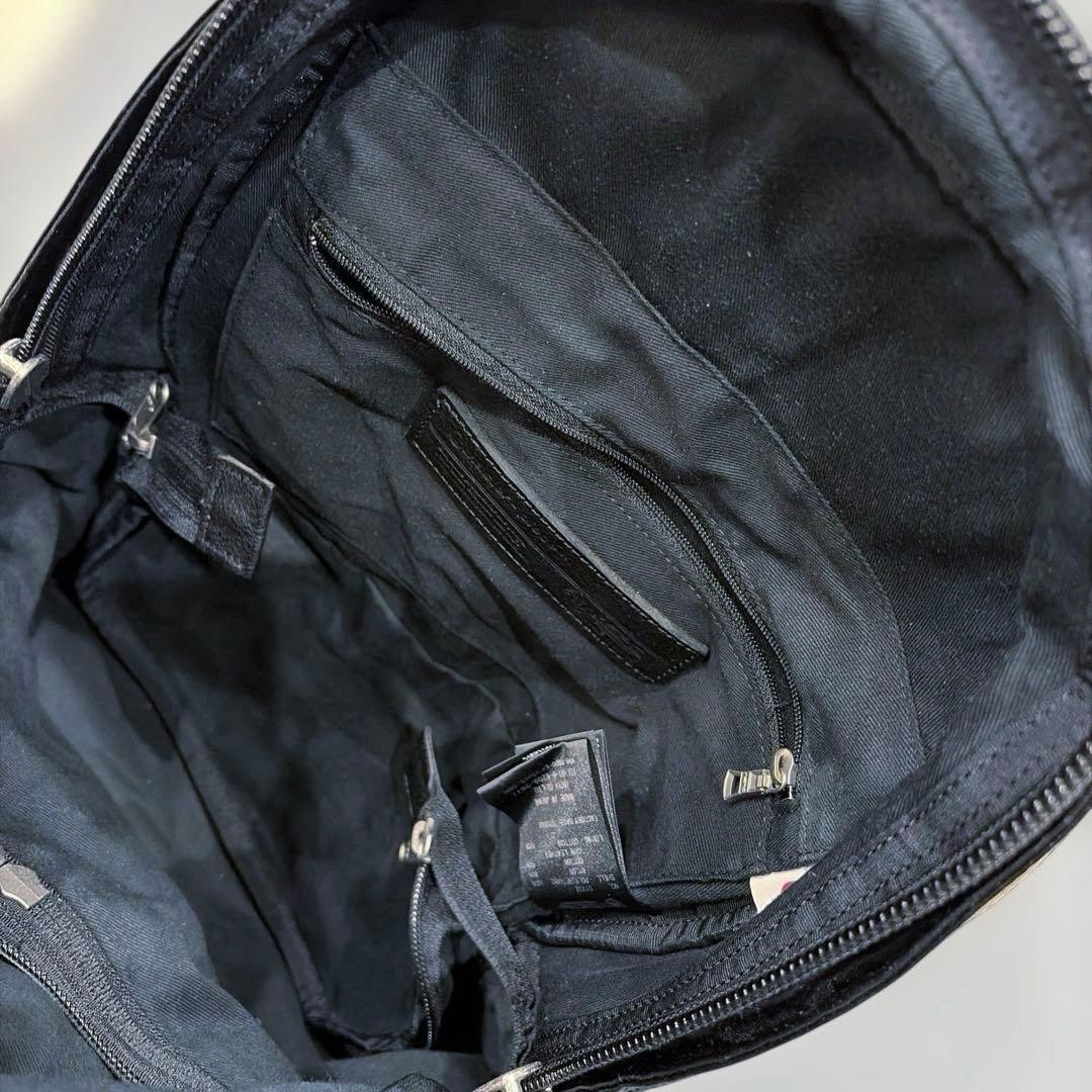 Master-piece MSPC 01232 Backpack Leather Nylon Black Japan 2-Way Room Divided