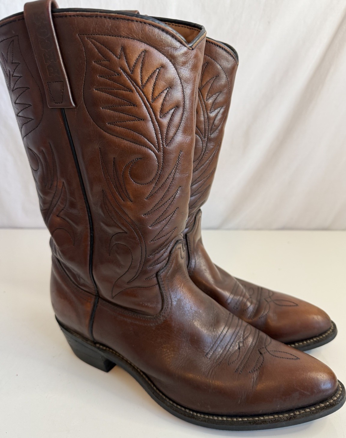 Vintage Red Wing 9801 Pecos Roper Biker Boots Mens 12B Work Pull On Cowboy USA