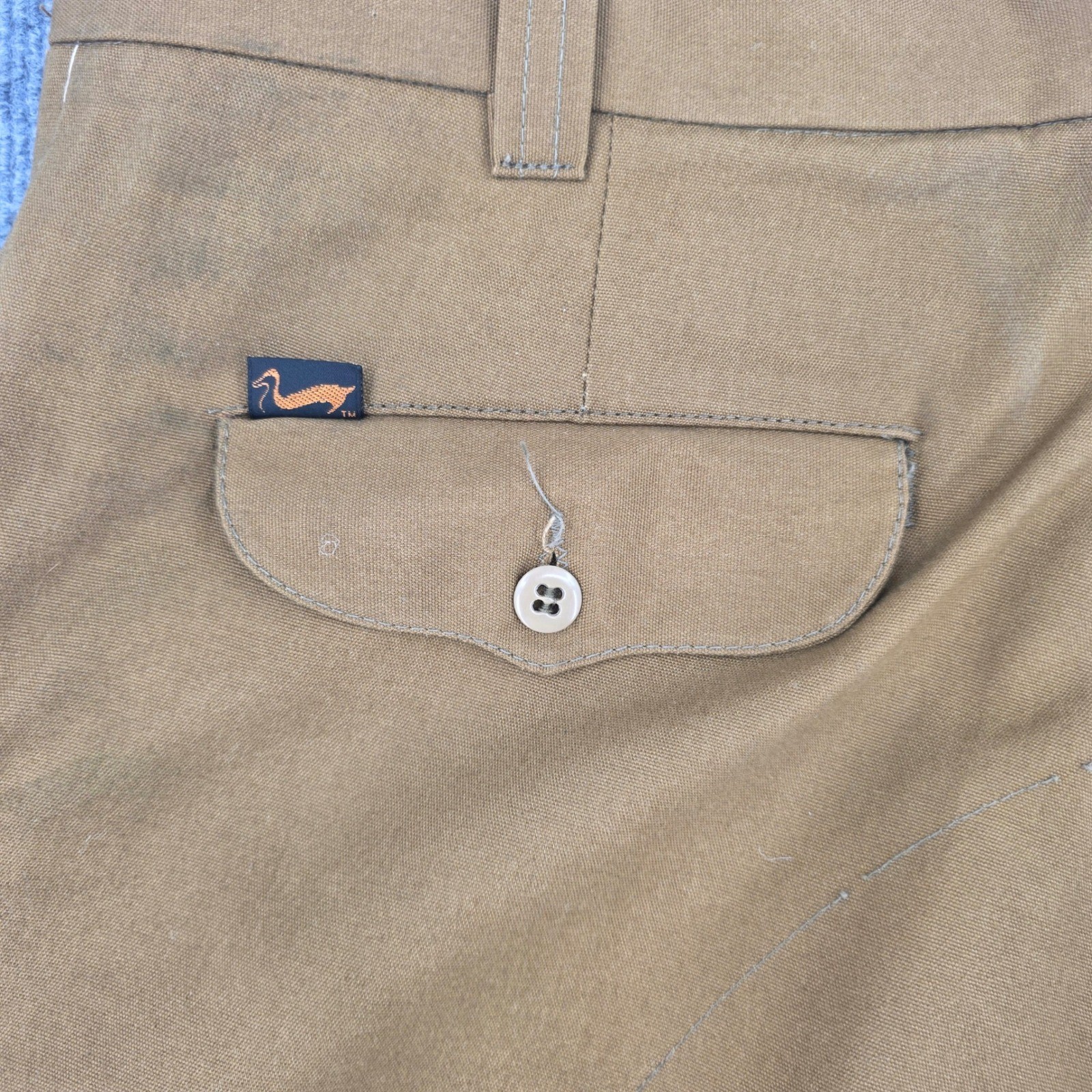 Duxbak Upland Field Pants & Vest Mens Brown Canvas Nylon Brush Guard Hunting USA