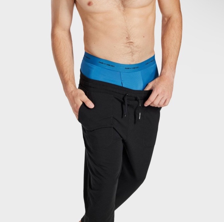 Pair of Thieves Men’s Quick Dry Boxer Briefs 3pk – Blue Medium Size 31” -33” New
