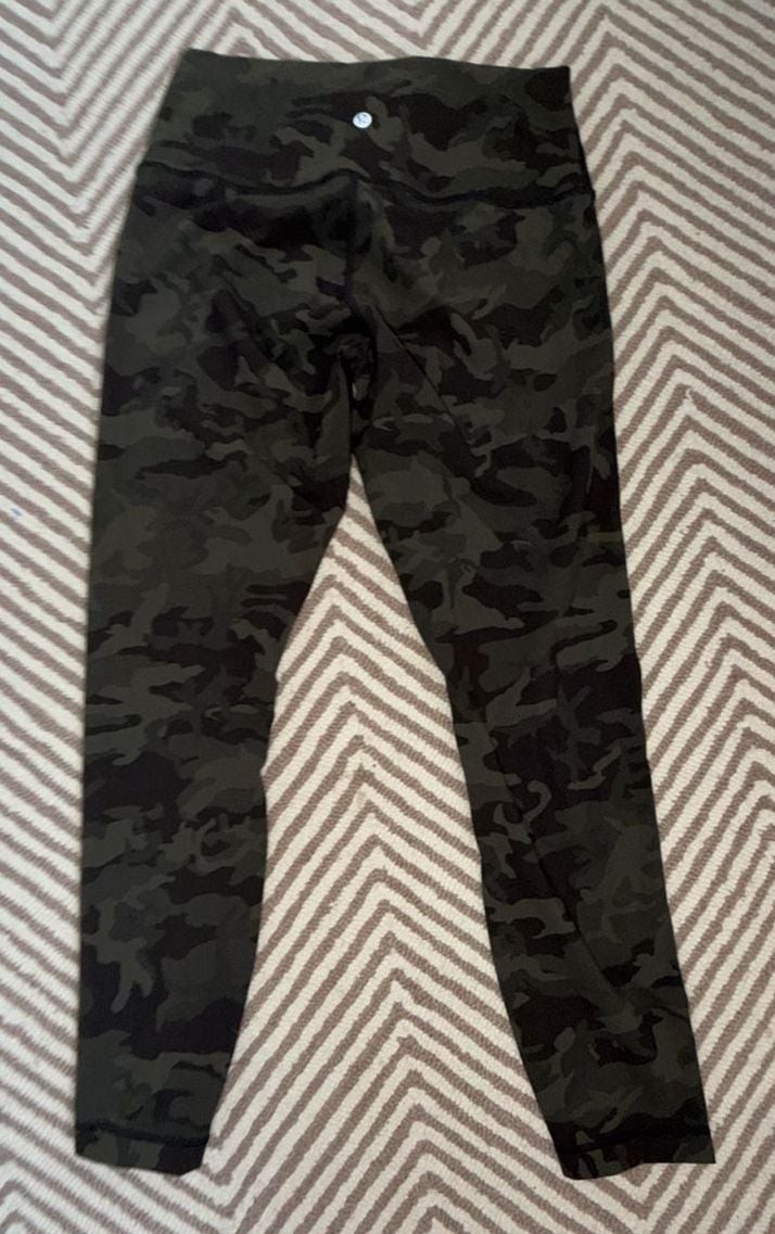 Lululemon Align Pant 26″ Incognito Camo Multi Gator Green