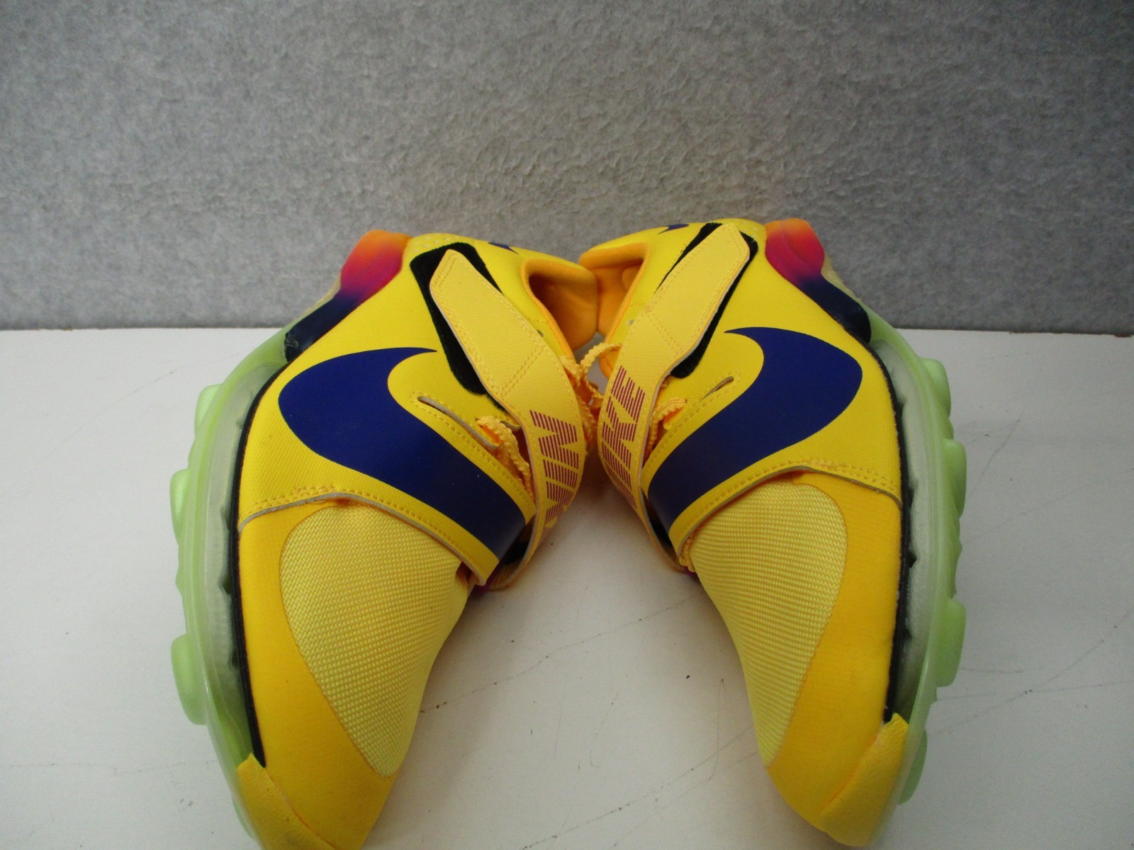 Nike Air Zoom Long Jump Elite Mens Sz 9 Yellow Citrus Track and Field Spikes