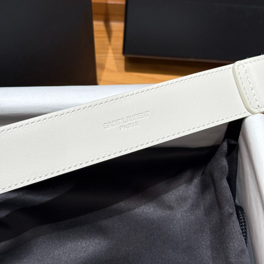 Authentic Yves Saint Laurent Belt YSL Black Buckle Width:3.0cm/1.18inchs