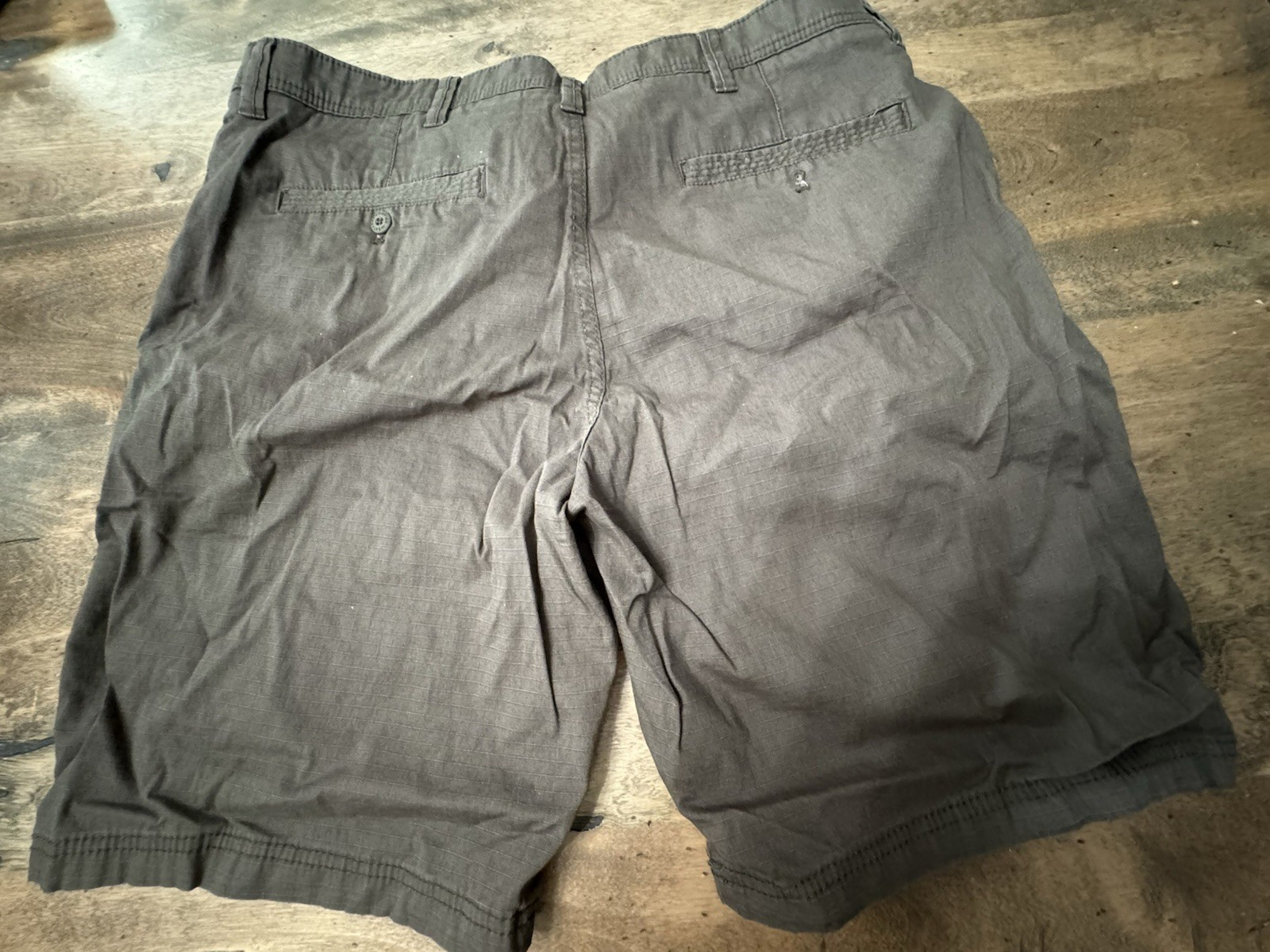 Weatherproof Men’s Dark Olive Chino Shorts Cotton/Spandex Drawstring Pockets