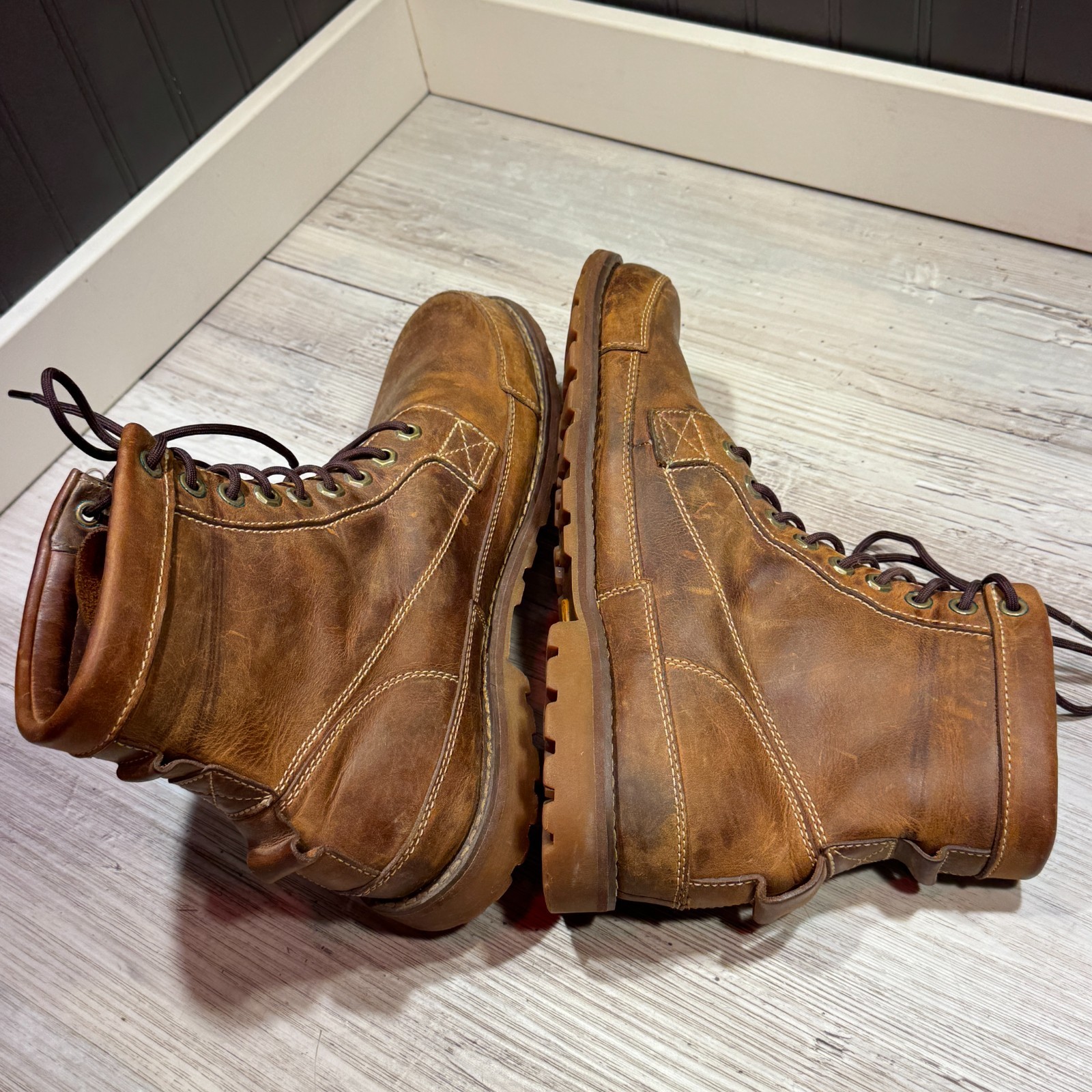 Rugged Timberland Earthkeepers 15551 Original 6″ Leather Chukka Boots Brown 11M