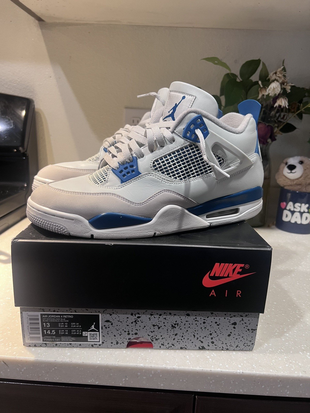 Jordan 4 Retro Military Blue size 13 OG all