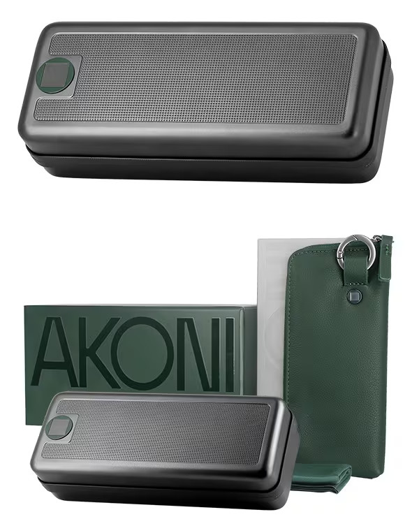 NEW AKONI ERIS-TWO MATTE BLACK SUNGLASSES