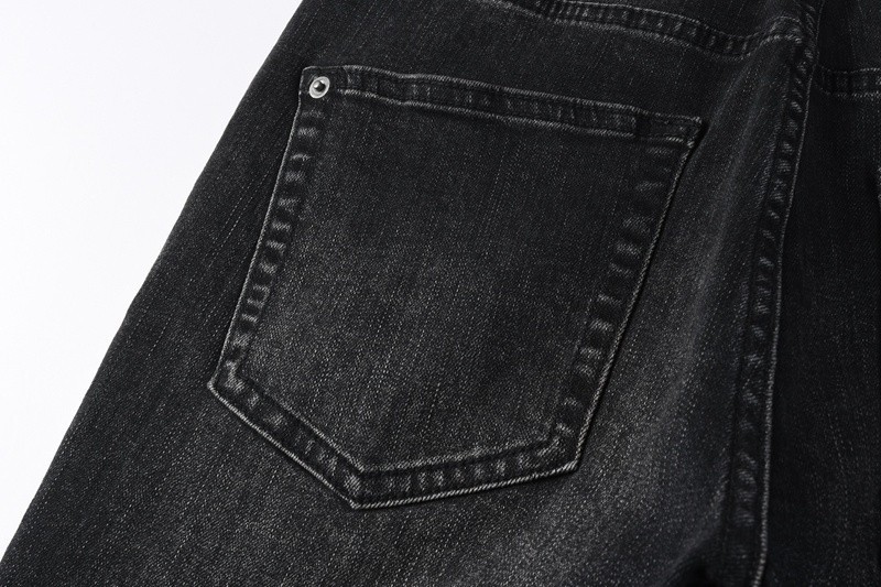 ksubi jeans men Black ripped embroidered jeans 3052 size28to40