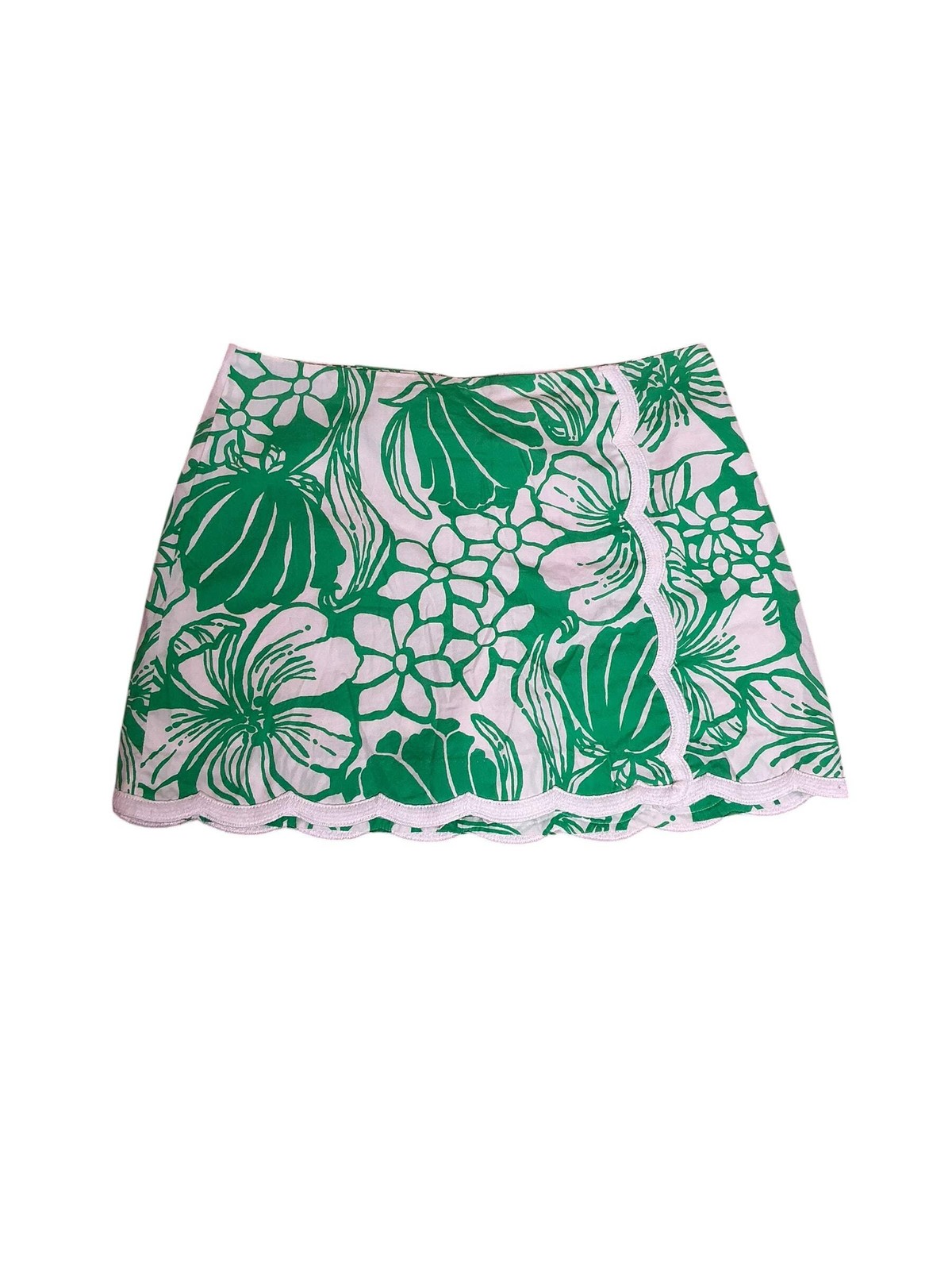Lilly Pulitzer Michelina Mini Skort Spearmint Oversized Kiss My Tulips – Size 00