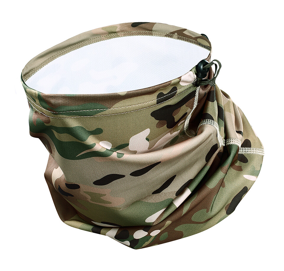 Balaclava Camo Scarf Neck Gaiter Face Mask for Men Women Outdoor UV Protection
