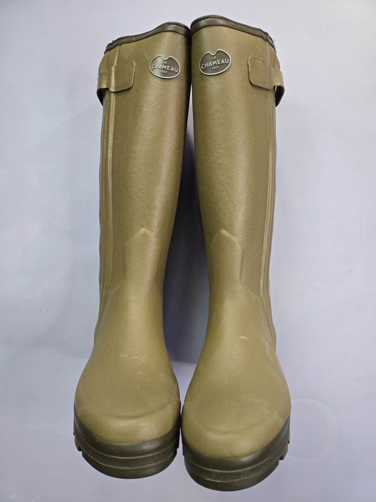 LE CHAMEAU CHASSEUR NEOPRENE LINED MEN’S ICONIC GREEN WELLINGTON BOOTS
