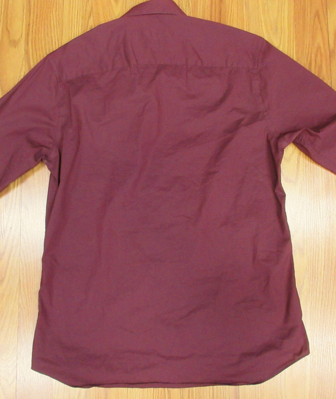HALSTON REGULAR FIT COTTON/NYLON/SPANDEX SHIRT BURGANDY Sz MEDIUM, M