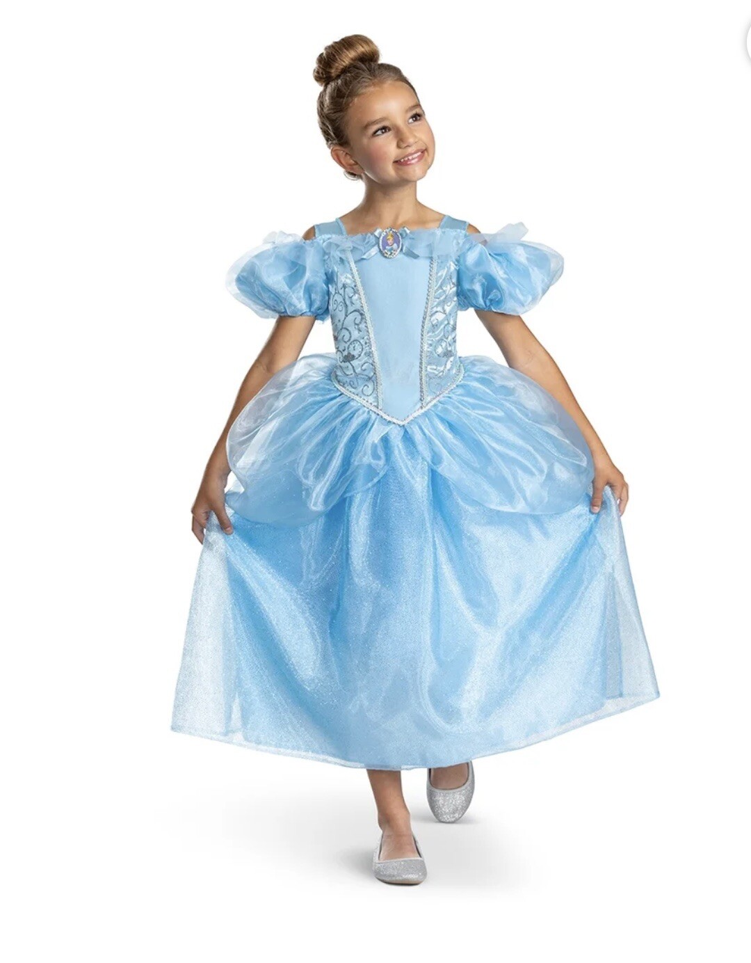 Disguise Disney Princess Cinderella Deluxe Exclusive Girls Costume, Size S (6/6X