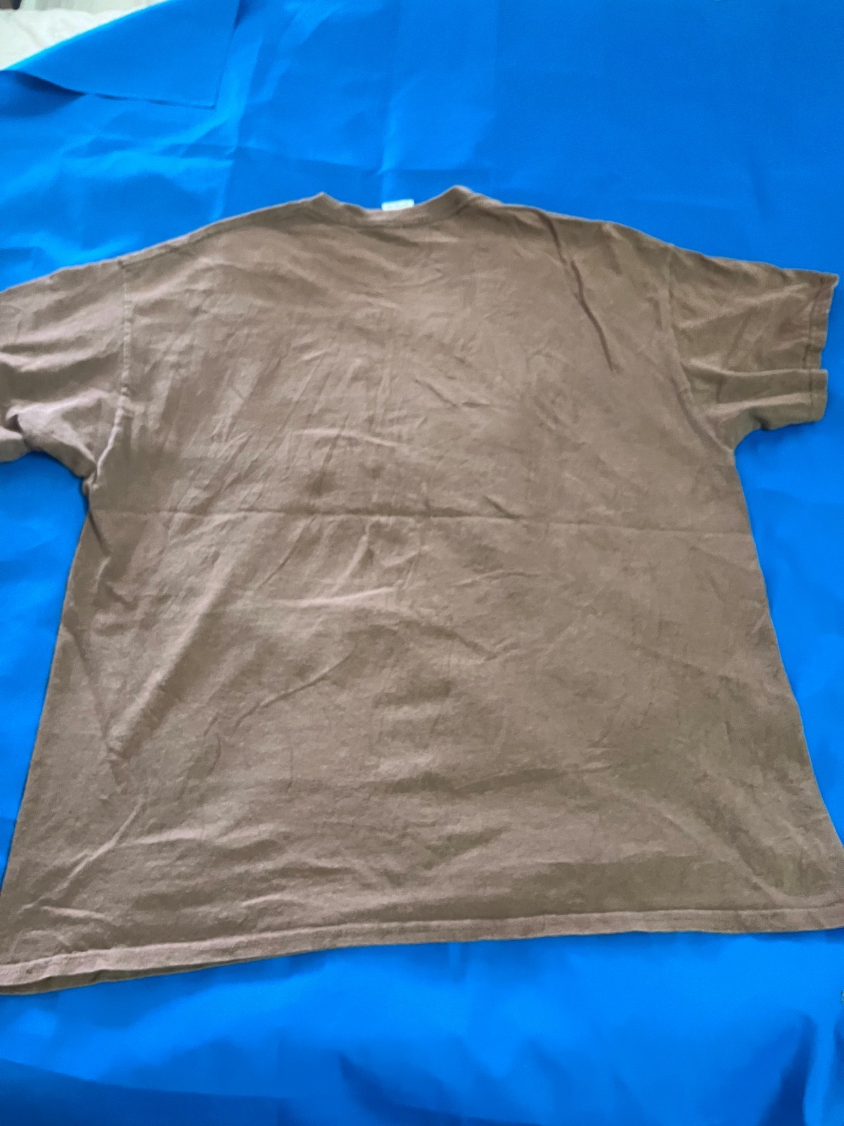 SIERRA 195 Navy Military Gray Graphic T-Shirt Anchor Back Print Adult Mens M