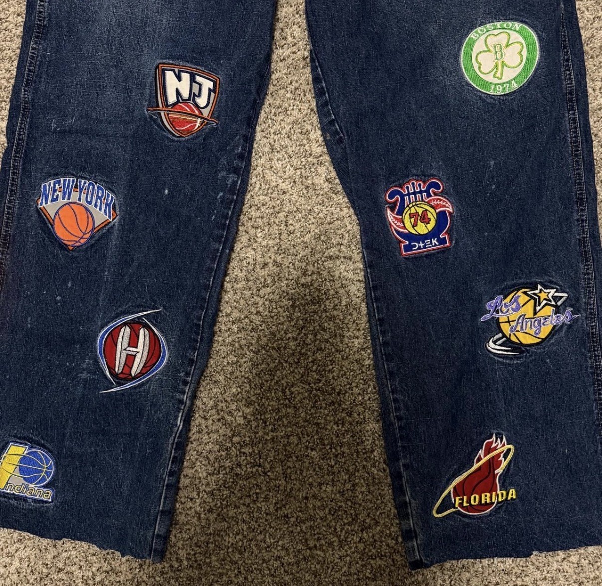 Vintage D-tek 2003 All star NBA embroidery with team logos 36