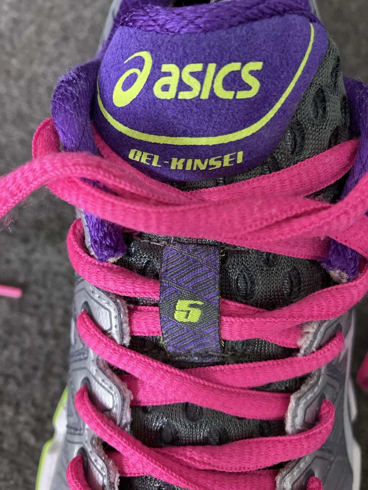 Asics Gel Kinsei 5 Womens 7.5 Silver Multicolor Y2K Trainer Shoes Sneakers T3E9J
