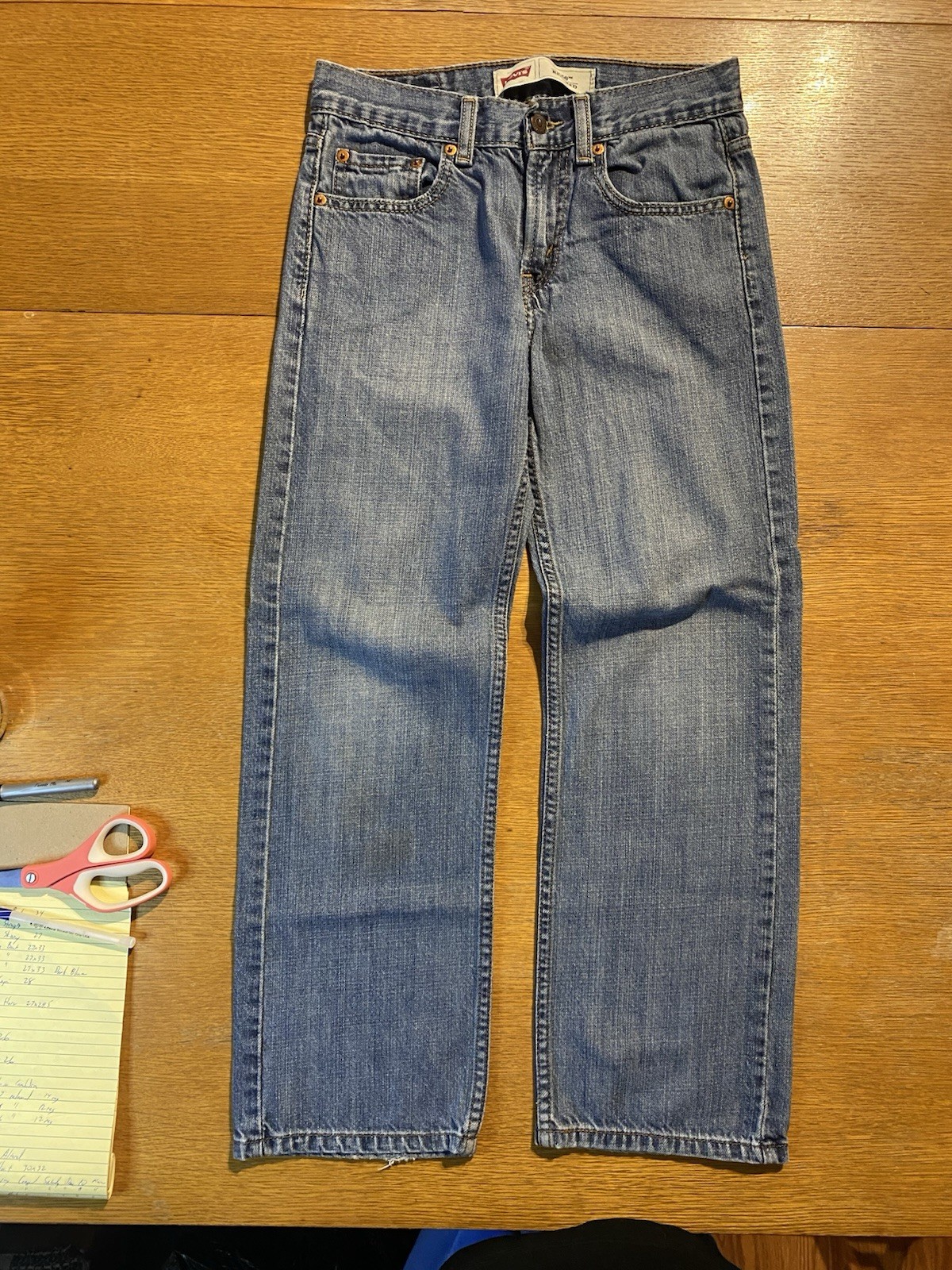 Levis 550 Mens Jeans 26×26 12 Reg (27×26) Relaxed Fit Straight Leg Blue Denim