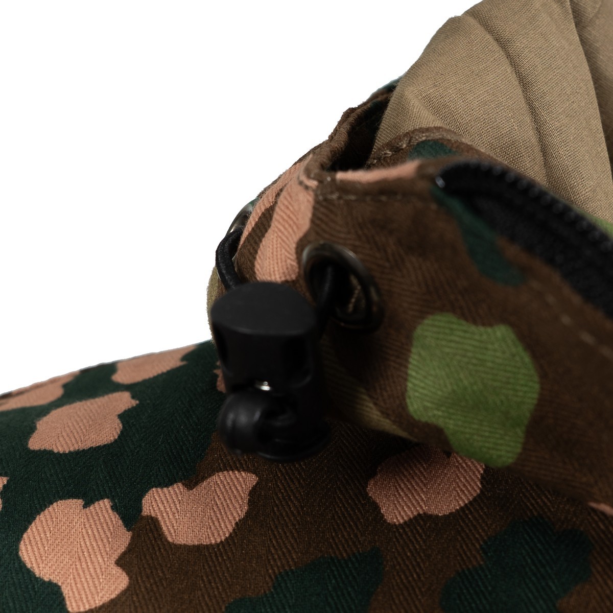 Pea Dot Camo Summer Anorak Full Zip – Cotton Lined Military Hooded Style Jacket