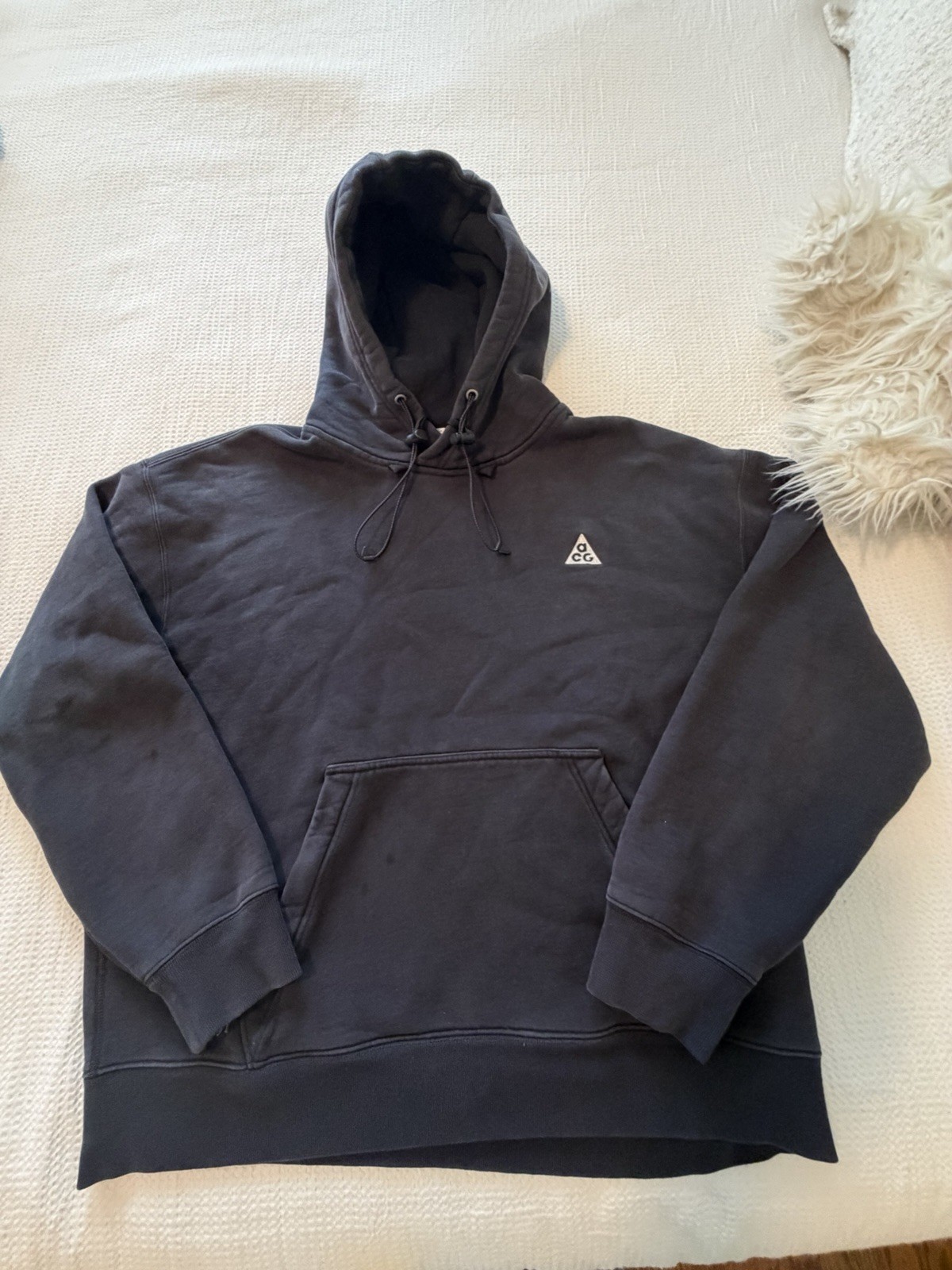 Nike ACG Pullover Fleece Hoodie Black Size Medium Men’s heavy duty