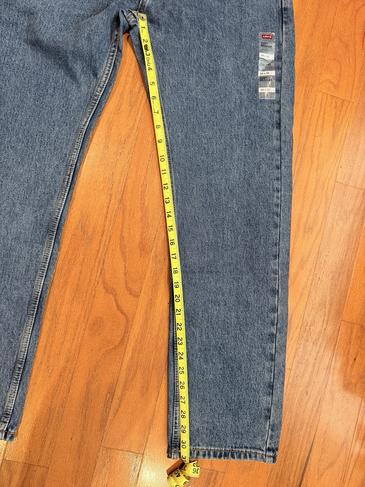 Levi’s Men’s 501 34×30 Original Straight Fit Jeans – Dark Wash