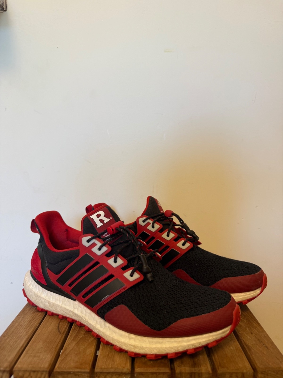 Adidas UltraBoost 1.0 NCAA Pack “Scarlet Knights”—Size 9 US