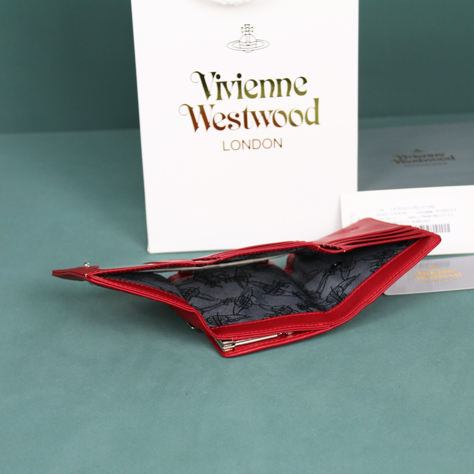 Westwood Gamaguchi Trifold Wallet red 11cm × 9cm × 3.5cm