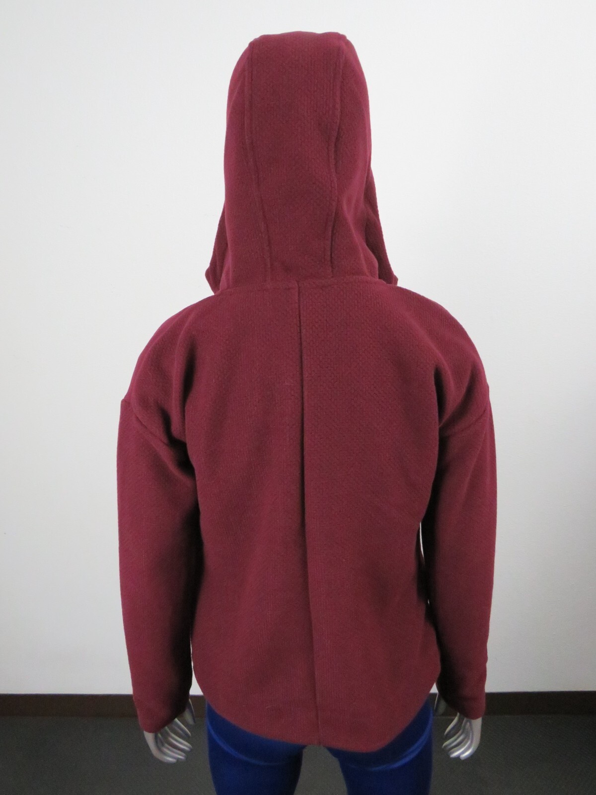 Womens The North Face Sibley Textured Fleece Parka Hooded Fleece Jacket Red $150