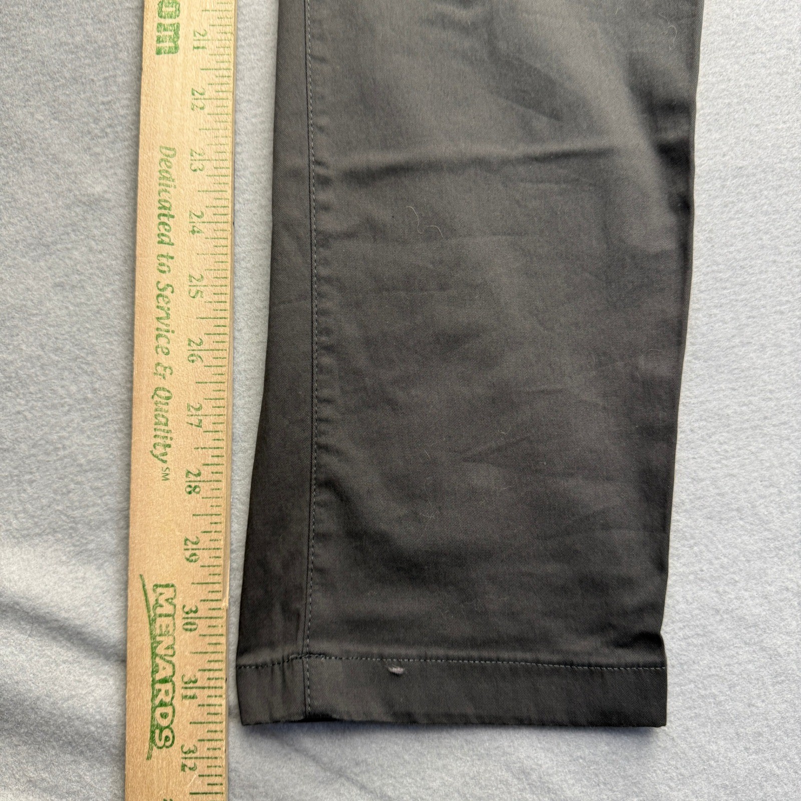 Birddogs Chino Pants Mens 34×32 Gray Lined Stretch Casual Trousers NEED REPAIR