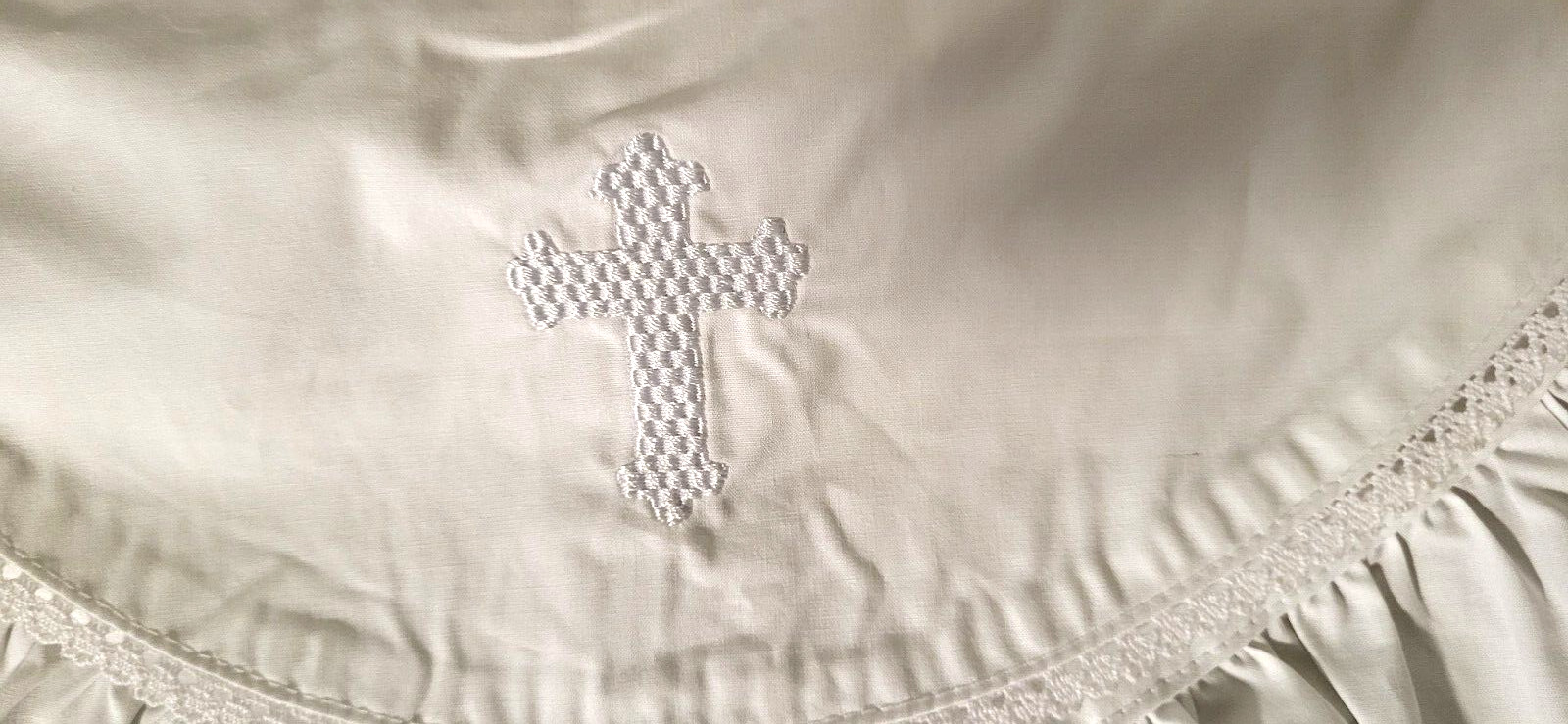 Mud Pie Bubble Romper White Christening Outfit Girl’s One-Piece 0-6 Months
