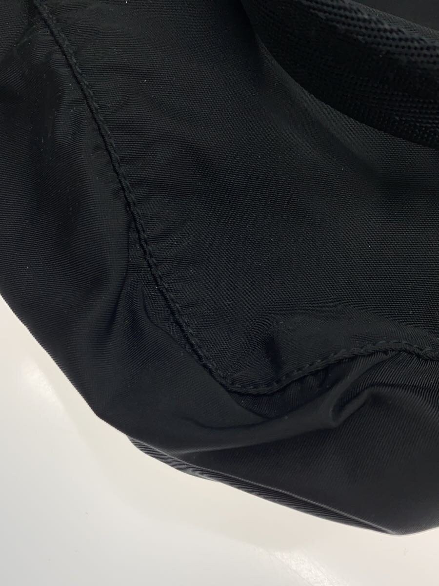 PRADA Triangle Plate Triangle Bag Nylon BLK