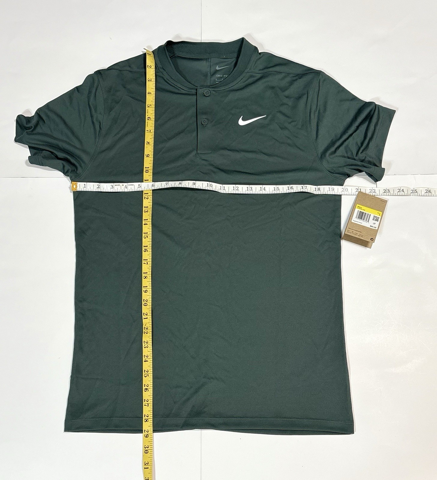 Nike Dri-FIT Victory Men’s Golf Polo Shirt Green Blade Collar DH0838-338 NEW