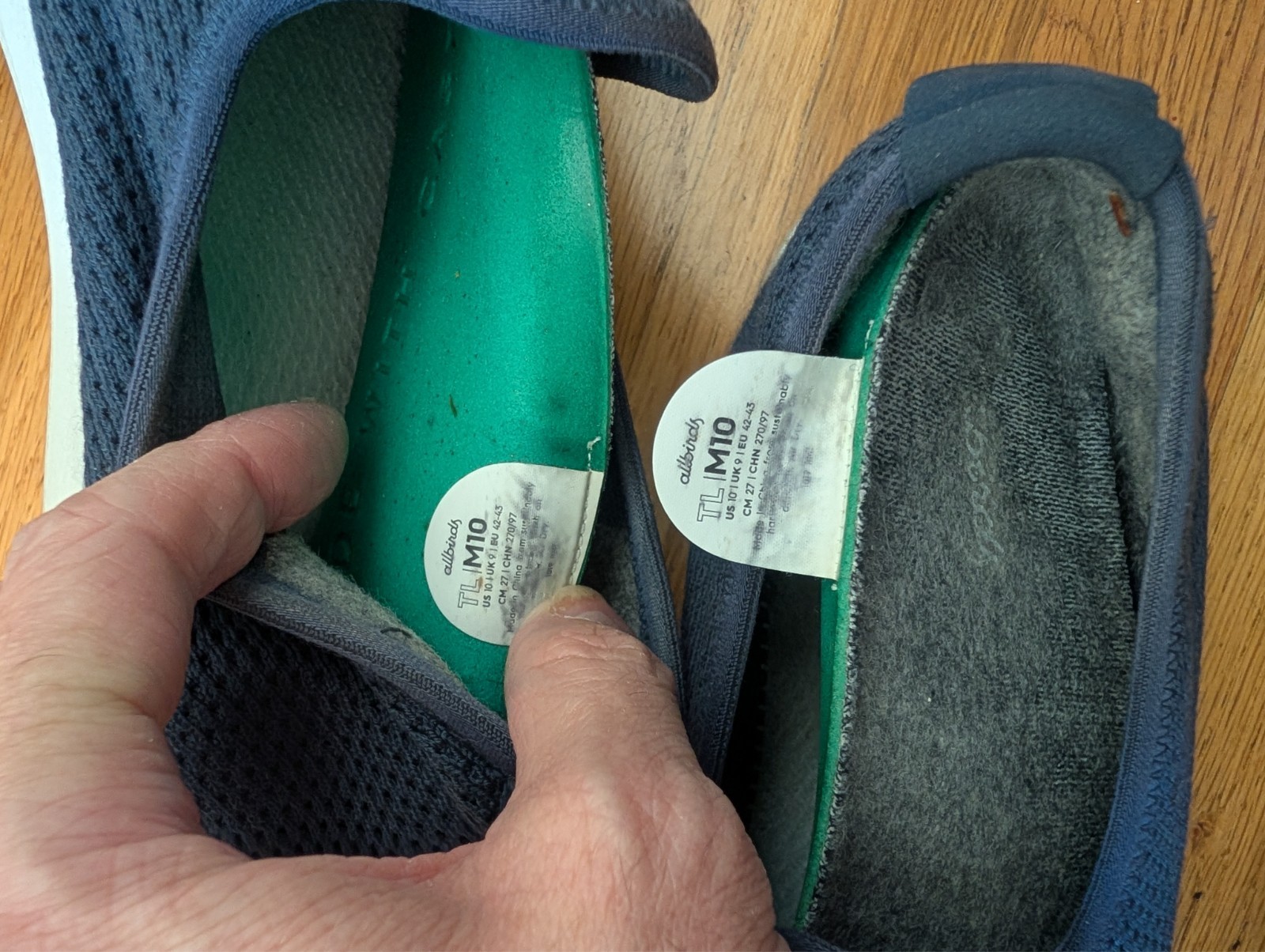 Allbirds Navy Knit Slip-On Comfort Lightweight Casual Shoes Men US 10
