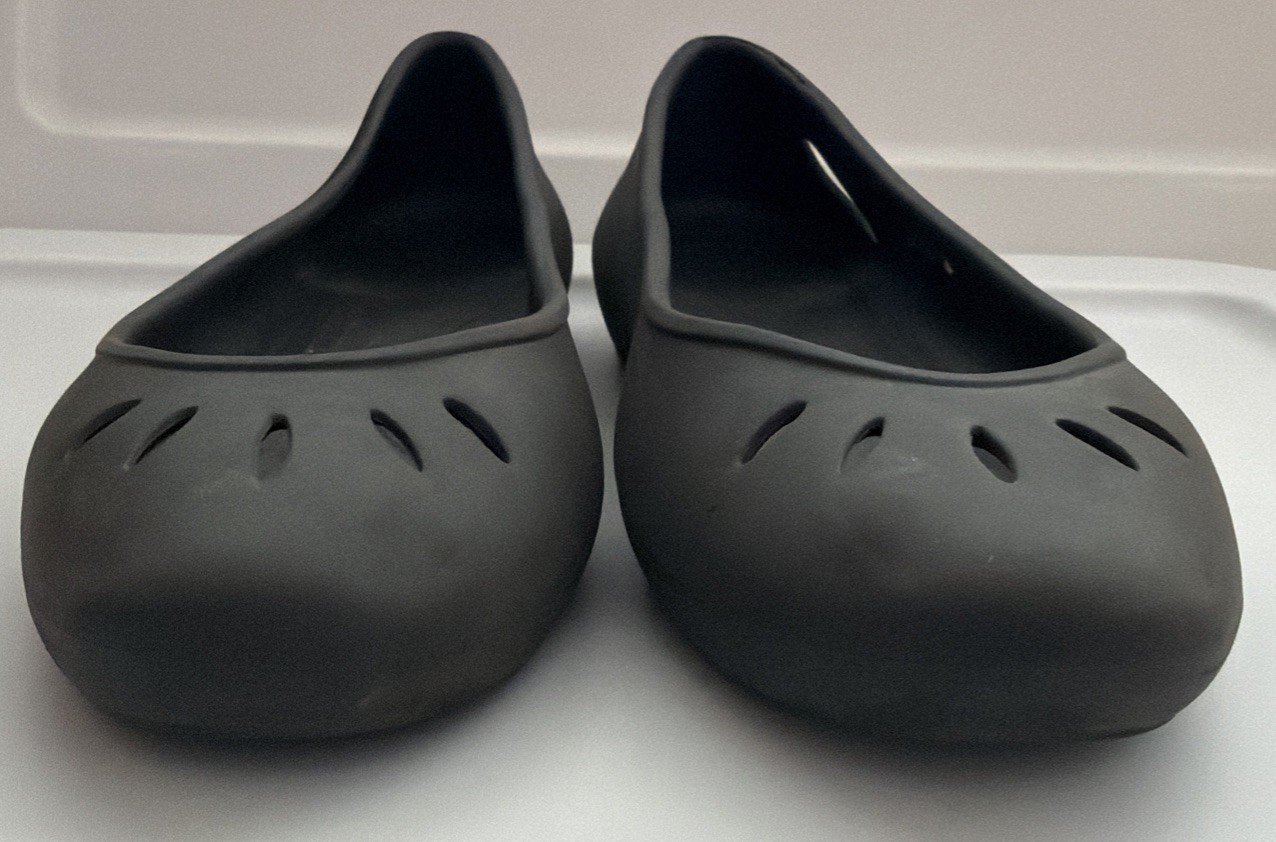 Crocs Kadee Ballet Flats Slip On Black Shoes Women Size 10